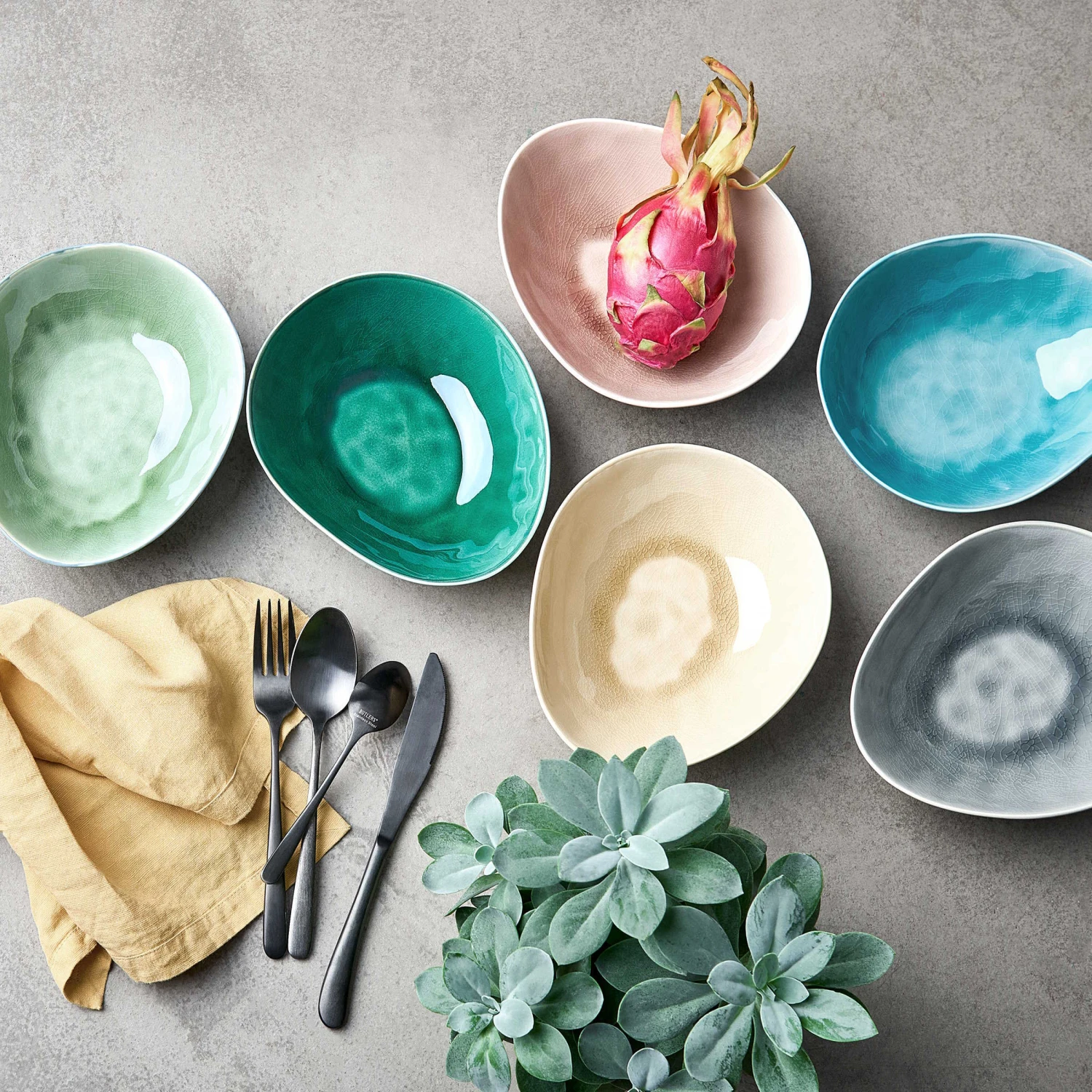 Küchenwelt Verkauf -Küchenwelt Verkauf butlers 4x schale 600ml de la roya in dunkelgrun 1