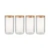 4x Vorratsgläser 2300ml WOODLOCK In Transparent -Küchenwelt Verkauf butlers 4x vorratsglaser 2300ml woodlock in transparent