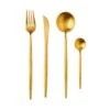 Besteck-Set 4-tlg. Matt STILETTO In Gold -Küchenwelt Verkauf butlers besteck set 4 tlg matt stiletto in gold
