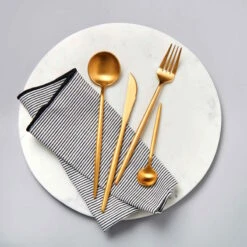Besteck-Set 4-tlg. Matt STILETTO In Gold -Küchenwelt Verkauf butlers besteck set 4 tlg matt stiletto in gold 7