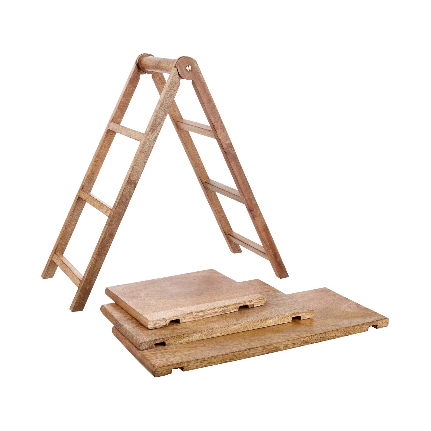 Etagere 3-stufig Höhe 48cm MANGO DAYS In Braun 8 Etagere 3-stufig Höhe 48cm MANGO DAYS In Braun - Image 6