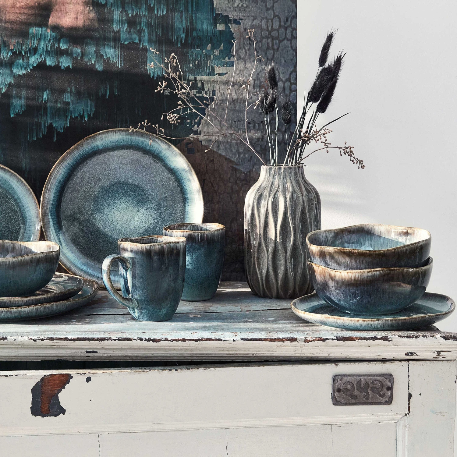 Geschirr-Set 16-tlg. HILDA In Dunkelblau 22 Geschirr-Set 16-tlg. HILDA In Dunkelblau - Image 20