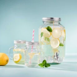 Getränkespender 3,5 L REFRESH In Transparent -Küchenwelt Verkauf butlers getrankespender 3 5 l refresh in transparent 10