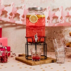 Getränkespender 3,5 L REFRESH In Transparent -Küchenwelt Verkauf butlers getrankespender 3 5 l refresh in transparent 5