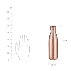 Isolierflasche 500 Ml TO GO In Roségold -Küchenwelt Verkauf butlers isolierflasche 500 ml to go in rosegold 2