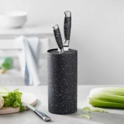 Messerblock BOLERO In Schwarz -Küchenwelt Verkauf butlers messerblock bolero in schwarz 2