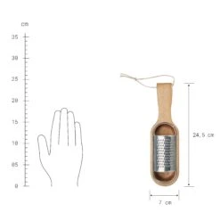 Parmesanreibe L 24,5 X B 7cm GOURMET In Braun-Silber -Küchenwelt Verkauf butlers parmesanreibe l 24 5 x b 7cm gourmet in braun silber 2