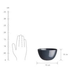 Schale 600ml NATIVE In Dunkelblau -Küchenwelt Verkauf butlers schale 600ml native in dunkelblau 3